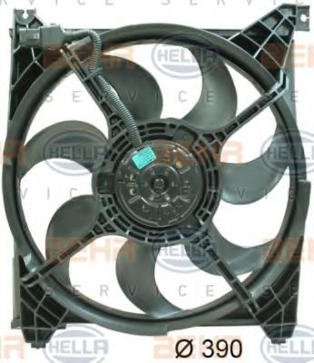 HELLA 8EW351034711 Вентилятор системы охлаждения двигателя 
