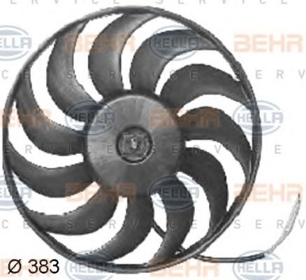 HELLA 8EW351034781 Вентилятор системы охлаждения двигателя 