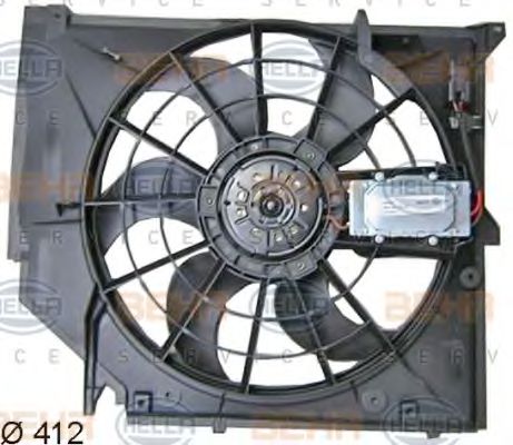 HELLA 8EW351038391 Вентилятор системы охлаждения двигателя 
