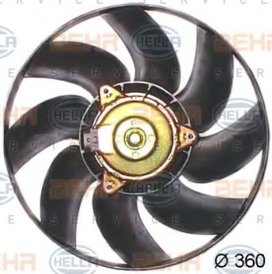 HELLA 8EW351043691 Вентилятор системы охлаждения двигателя 