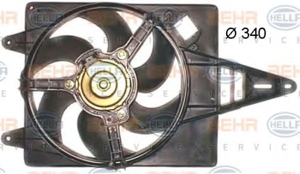 HELLA 8EW351043711 Вентилятор системы охлаждения двигателя 