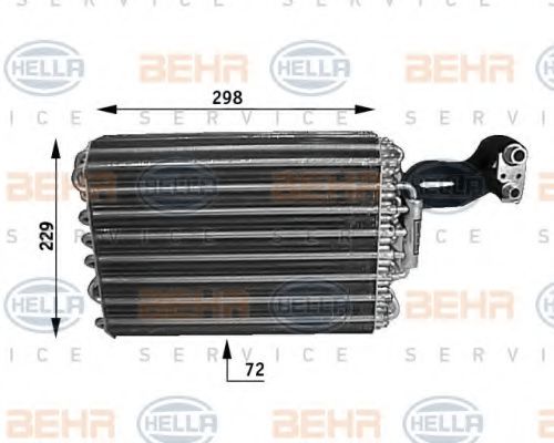 HELLA 8FV351210091 Испаритель кондиционера для MERCEDES-BENZ W124
