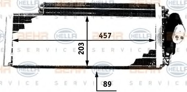 HELLA 8FV351210151 Испаритель кондиционера 