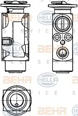 HELLA 8UW351234121 Пневматический клапан кондиционера 
