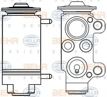 HELLA 8UW351234131 Расширительный клапан кондиционера HELLA для BMW