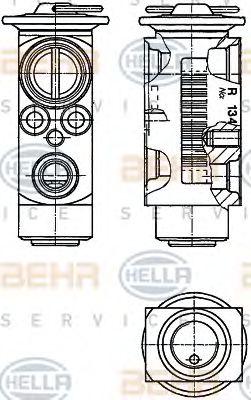 HELLA 8UW351234181 Пневматический клапан кондиционера 
