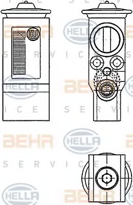 HELLA 8UW351234231 Расширительный клапан кондиционера 
