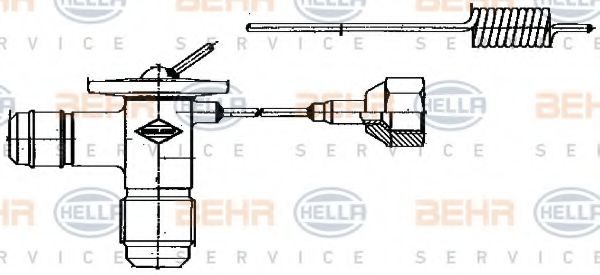 HELLA 8UW351235001 Расширительный клапан кондиционера 