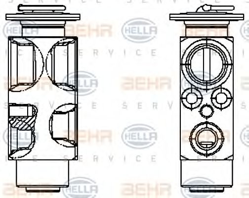 HELLA 8UW351336161 Расширительный клапан кондиционера для DAF 95
