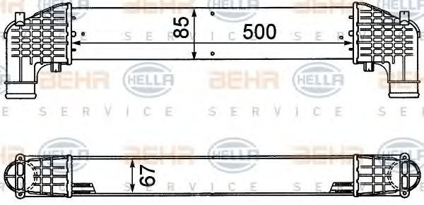 HELLA 8ML376776571 Интеркулер для SEAT