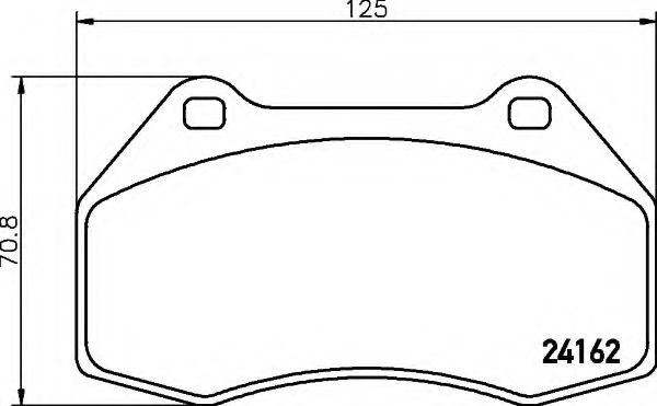 HELLA 8DB355012151 Тормозные колодки HELLA для RENAULT