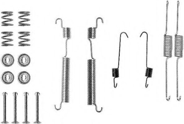 HELLA 8DZ355200691 Комплектующие, тормозная колодка HELLA 8DZ355200691 Комплектующие, тормозная колодка