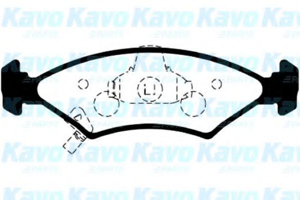KAVO PARTS BP4006 Тормозные колодки KAVO PARTS для KIA