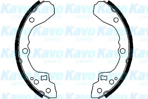 KAVO PARTS BS4405 Ремкомплект барабанных колодок KAVO PARTS для KIA