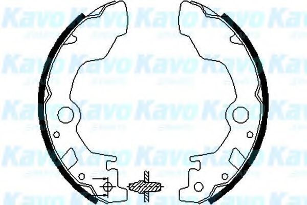 KAVO PARTS BS8406 Ремкомплект барабанных колодок для SUBARU VIVIO