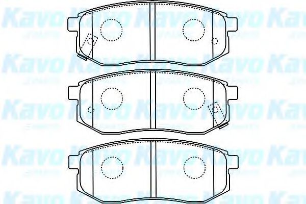 KAVO PARTS BP3035 Тормозные колодки KAVO PARTS для HYUNDAI