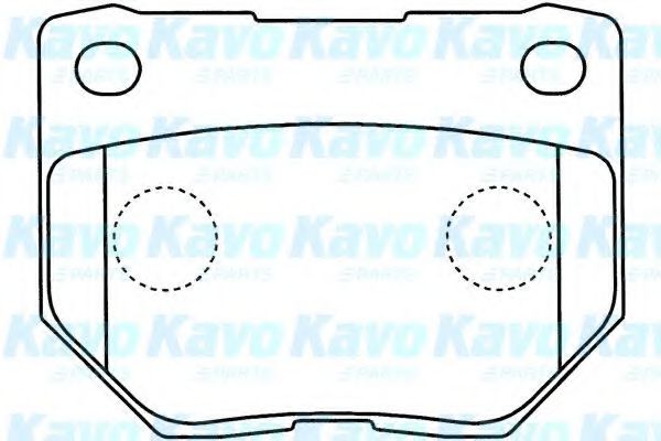 KAVO PARTS BP6603 Комплект тормозных колодок, дисковый тормоз 