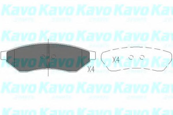 KAVO PARTS KBP1015 Тормозные колодки для CHEVROLET EVANDA