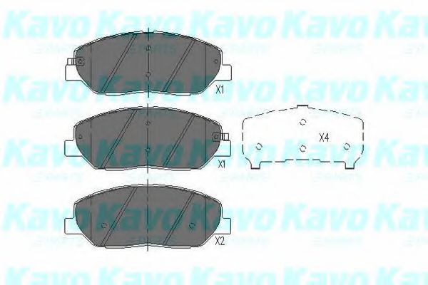 KAVO PARTS KBP3023 Тормозные колодки для KIA MOHAVE