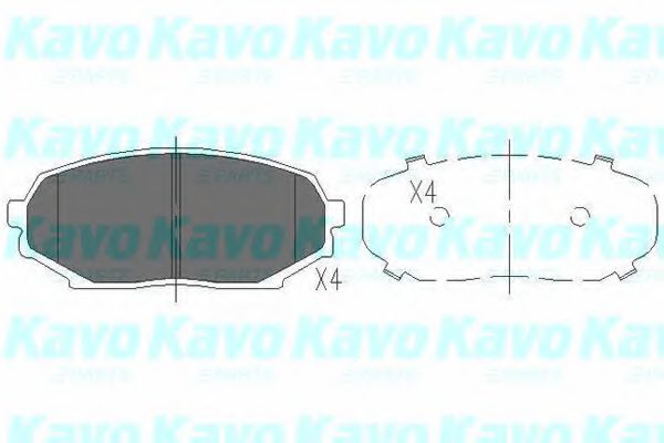 KAVO PARTS KBP3509 Тормозные колодки для ISUZU IMPULSE