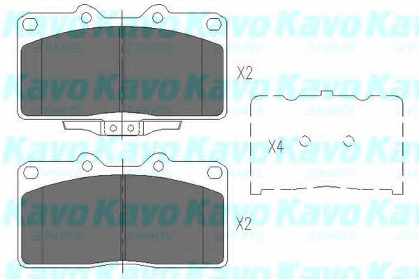 KAVO PARTS KBP5529 Тормозные колодки для MITSUBISHI 3000GT