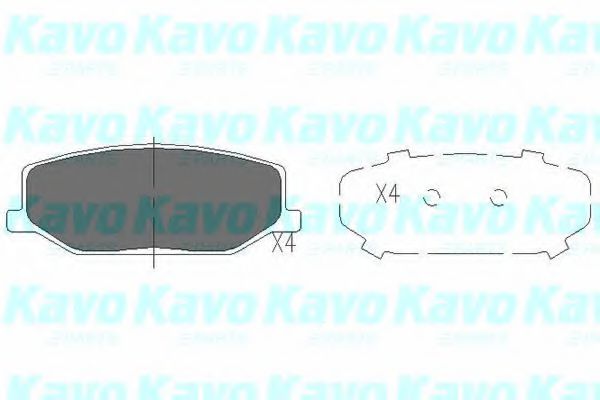 KAVO PARTS KBP8502 Тормозные колодки KAVO PARTS для SUZUKI