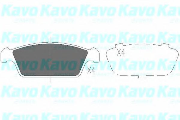 KAVO PARTS KBP8515 Тормозные колодки KAVO PARTS для DAEWOO