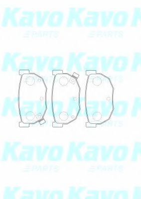 KAVO PARTS BP6609 Комплект тормозных колодок, дисковый тормоз KAVO PARTS BP6609 Комплект тормозных колодок, дисковый тормоз