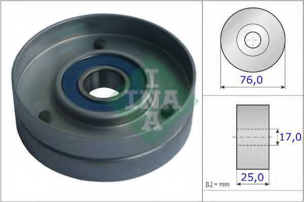 INA 531075130 Натяжной ролик, поликлиновой ремень  INA 531075130 Натяжной ролик, поликлиновой ремень