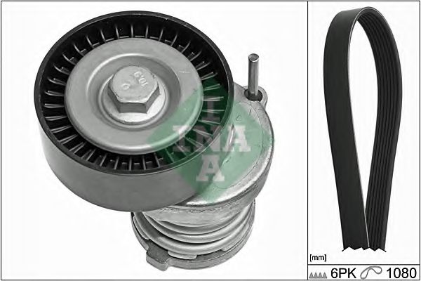 INA 529010310 Поликлиновой ременный комплект  INA 529010310 Поликлиновой ременный комплект
