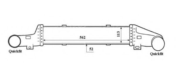 NRF 30420 Интеркулер для MERCEDES-BENZ E-CLASS