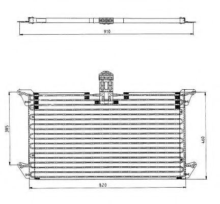 NRF 35061 Радиатор кондиционера для SCANIA