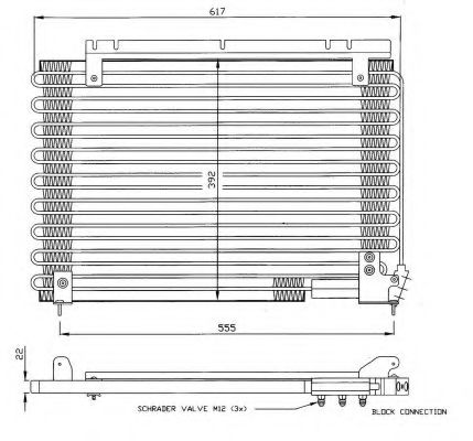 NRF 35191 Радиатор кондиционера для VOLVO 940 2 универсал (945)