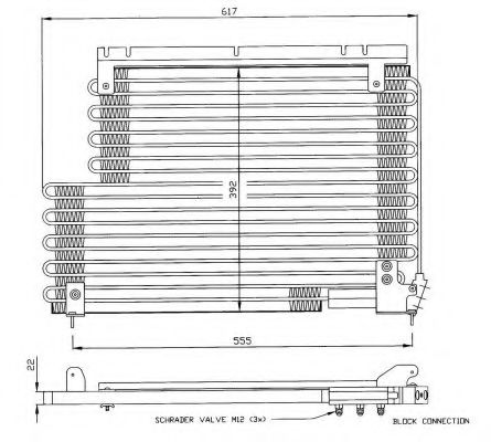NRF 35192 Радиатор кондиционера для VOLVO 940