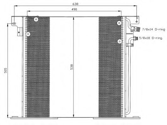 NRF 35305 Радиатор кондиционера для MERCEDES-BENZ