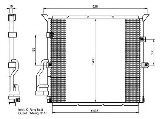NRF 35586 Радиатор кондиционера для BMW