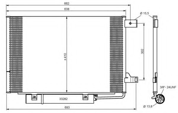 NRF 35759 Радиатор кондиционера для MERCEDES-BENZ