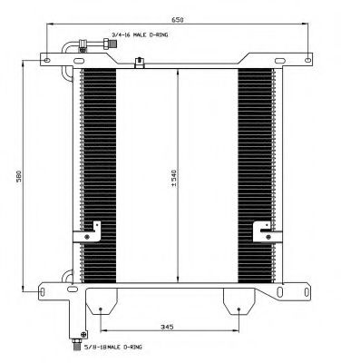NRF 35837 Радиатор кондиционера для DAF
