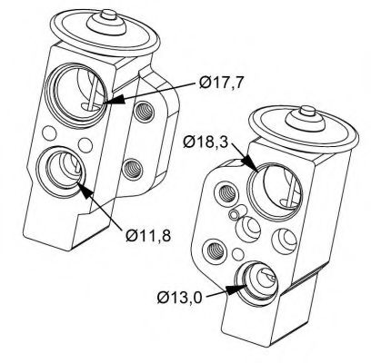 NRF 38476 Пневматический клапан кондиционера NRF 