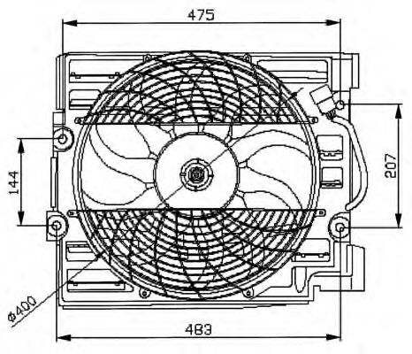 NRF 47029 Вентилятор системы охлаждения двигателя NRF 