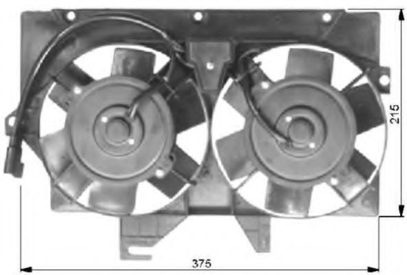 NRF 47036 Вентилятор системы охлаждения двигателя NRF 
