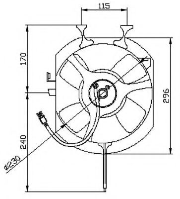 NRF 47040 Вентилятор системы охлаждения двигателя NRF 