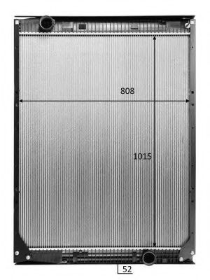 NRF 50194 Радиатор охлаждения двигателя для MERCEDES-BENZ TRAVEGO