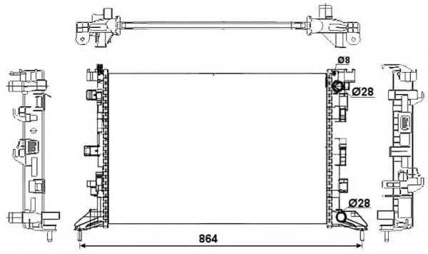 NRF 53066 Крышка радиатора для RENAULT LATITUDE