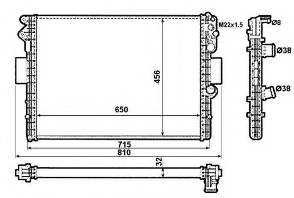 NRF 53612 Крышка радиатора для IVECO