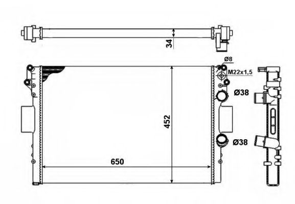 NRF 53623A Крышка радиатора для IVECO