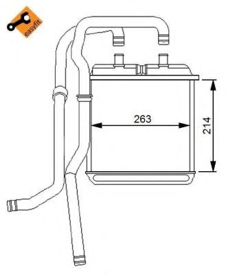 NRF 54216 Радиатор печки для IVECO