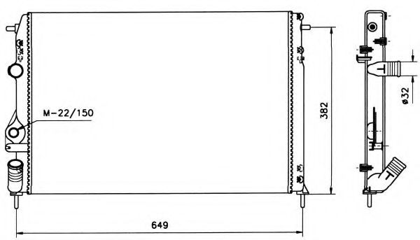 NRF 58198 Крышка радиатора для RENAULT MEGANE
