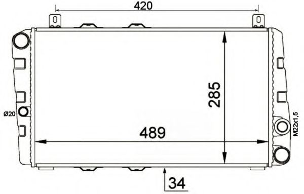 NRF 58250 Крышка радиатора для SKODA