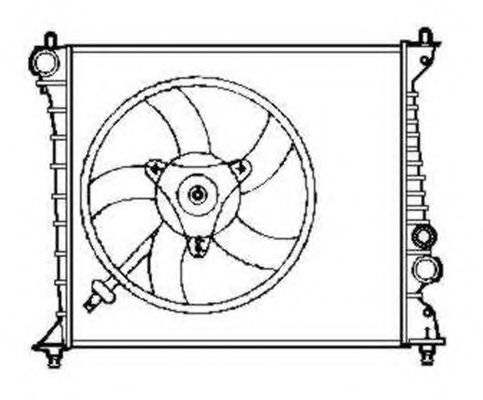 NRF 58257 Радиатор охлаждения двигателя для AUDI A2